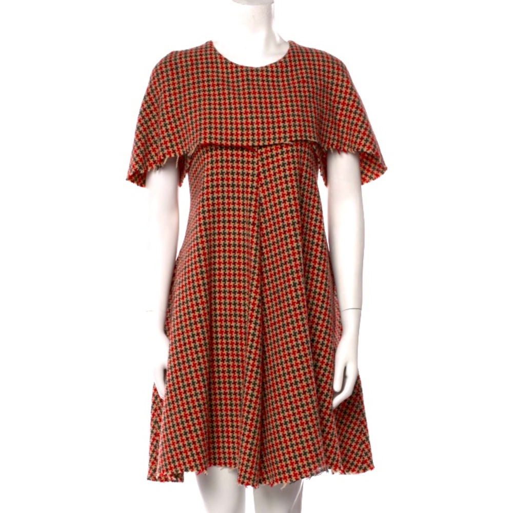 Hache Wool Plaid Dress - S-M